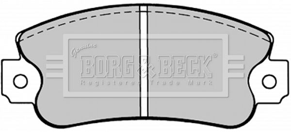 BORG & BECK Комплект тормозных колодок, дисковый тормоз BBP1093